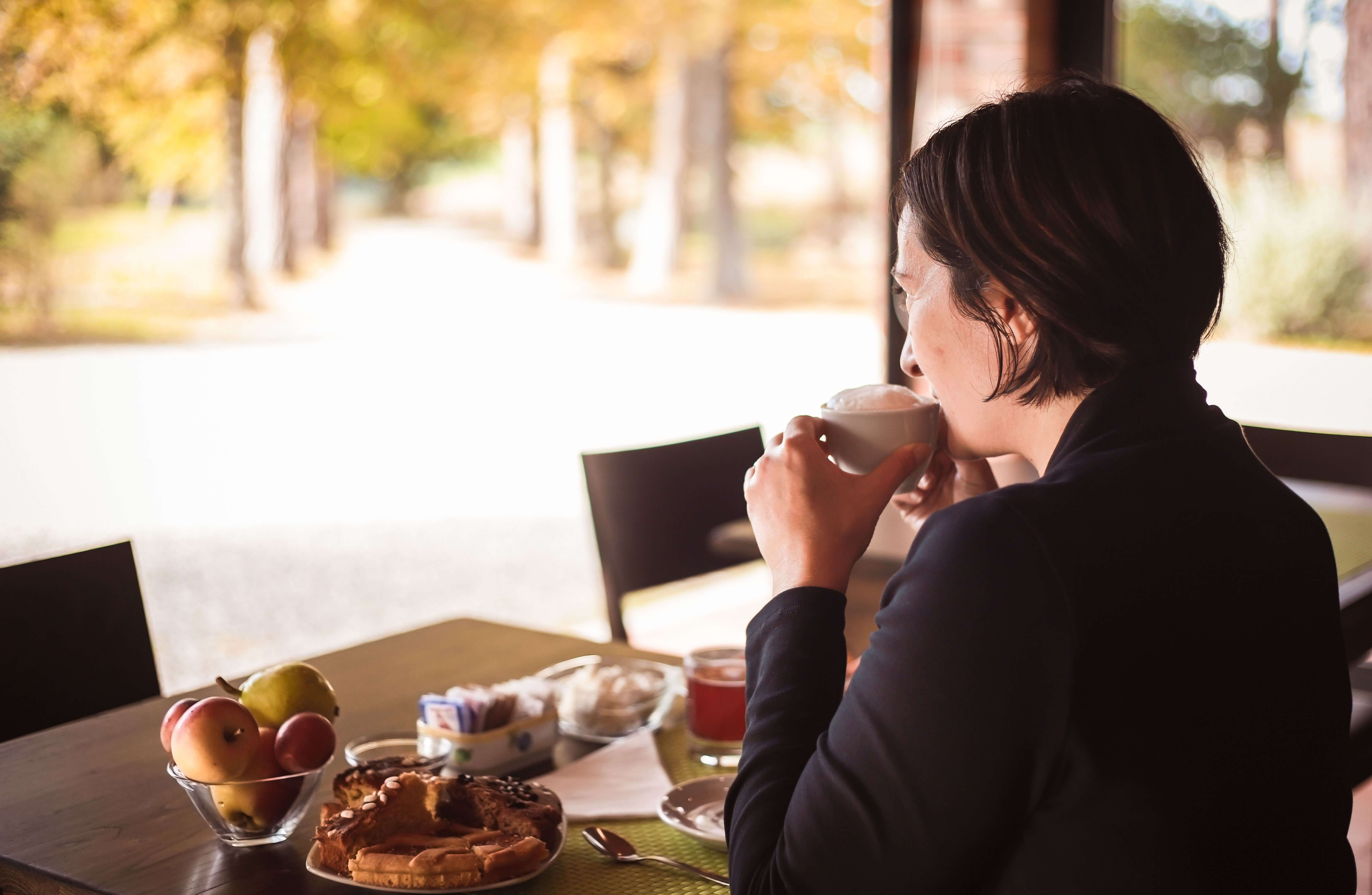 colazione in giardino